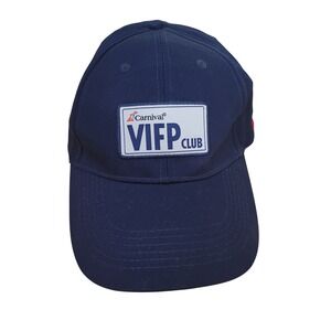 Carnival VIFP Club Navy‎ Blue Baseball Cap Embroidered Logo Adjustable Strap